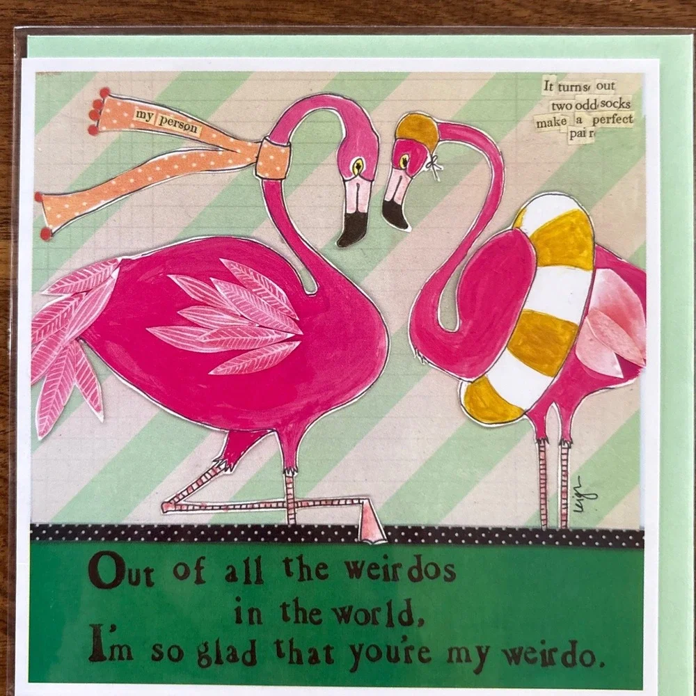 2 Curly Girl Design‎ Cards, Odd Pair Love Wedding Anniversary, Friendship Cards